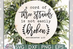 A Cord Of Three Strands SVG DXF PNG EPS Cutting Files Product Image 1