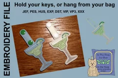 ITH Margarita Key Fob - Embroidery Design Product Image 2