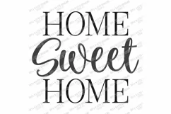 Home Sweet Home - Farmhouse Style - Sign Cut File SVG DXF Product Image 3