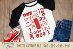 First Birthday Cut File and Sublimation, SVG, PNG, DXF, EPS Product Image 5