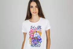 png horse horse in flowers just a girl who loves horses Product Image 4