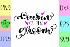 Cousin of the groom svg, wedding svg Product Image 2