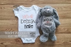 One-piece baby outfit with bunny, Easter Product Image 1