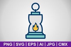 Vector Lantern Icon Product Image 1