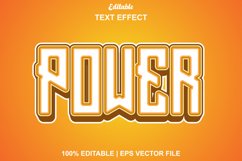 power text effect with orange color. Product Image 1