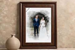 Turn Your Wedding Moments into Watercolor Art Product Image 1