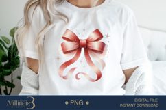 Coquette Bow USA Flag PNG | Girly 4th of July PNG for Tees, Product Image 1