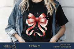Coquette Bow USA Flag PNG | Girly 4th of July PNG for Tees, Product Image 2