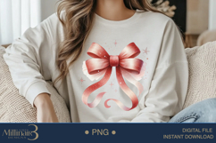 Coquette Bow USA Flag PNG | Girly 4th of July PNG for Tees, Product Image 3
