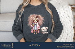 Funny Girl Early Morning PNG | Less Talk More Coffee PNG Product Image 4