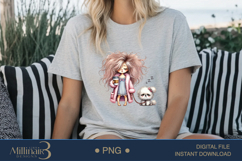 Funny Girl Early Morning PNG | Less Talk More Coffee PNG Product Image 5