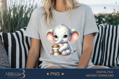 Coffee Lovers Animals PNG | Cute Animal PNG with Coffee Product Image 5