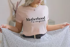 Motherhood Is Magical Mother's Day SVG Cut File Trendy Style Product Image 3