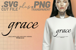 4x Christian Quotes Mercy Wins SVG Cut Files Daily Bread Product Image 4