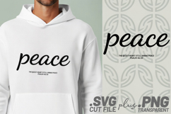 4x Religious Quotes Revival Wins SVG Cut Files Peace T Shirt Product Image 4