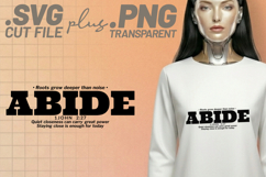 4x Christian Quotes Believe Abide SVG Cut Files Worship Product Image 4