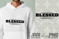 4x Religious Quotes Faith Blessed SVG Cut Files Cricut DIY Product Image 4