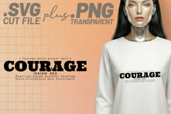 4x Religious Quotes Trust Courage SVG Cut Files Faith Grace Product Image 2