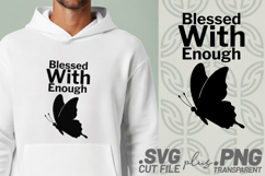 4x Inspirational Quotes Trust Patience Blessed SVG Cut Files Product Image 2