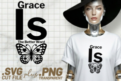 4x Christian Quotes Grace Is Better SVG Cut Files Praise Product Image 4