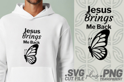 4x Christian Quotes Rejoice Saved SVG Cut Files Tee PNG DIY Product Image 4