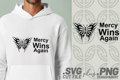 4x Christian Quotes Pray Saved SVG Cut Files Mercy Art Product Image 2