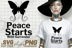 4x Christian Faith Blessed SVG Cut Files Peace Butterfly Product Image 4