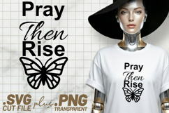 4x Christian Quotes Amen Miracle SVG Cut Files Pray Rise Up Product Image 4
