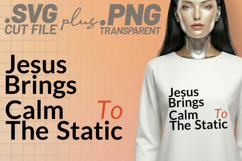 4x Christian Quotes Saved Prayer SVG Cut Files Jesus Peace Product Image 2