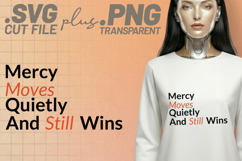 4x Christian Quotes Rest Mercy SVG Cut Files Trust Quietly Product Image 4