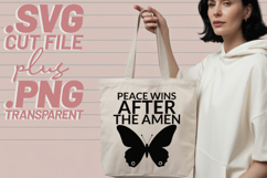 4x Religious Quotes Hope Holy SVG Cut Files Peace Amen Tees Product Image 4