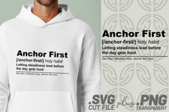 4x Christian Quotes Anchor First SVG Cut Files Cricut Shirt Product Image 4