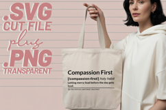 4x Christian Quotes Compassion First SVG Cut Files Faith Product Image 4