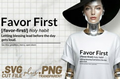 4x Religious Quotes Favor First SVG Cut Files Trust Art Tee Product Image 4
