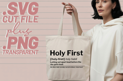 4x Christian Faith SVG Bundle Holy First Worship Quotes Product Image 4