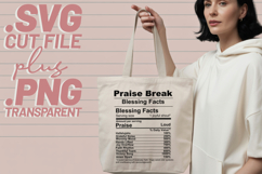 4x Christian Quotes Calm Mode SVG Cut Files Praise Break Product Image 4