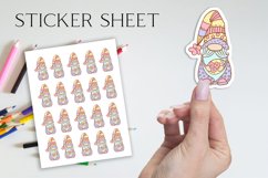 Easter gnome stickers sheet hand drawing Product Image 1