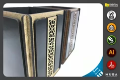 Wooden Pen Holder SVG, Office Desk Pen Case, Laser Cut File Product Image 4