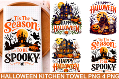 Halloween Kitchen Towel PNG, Funny Halloween PNG Product Image 1