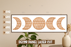 4 Moon Phases Wall Art SVG - Moon Laser cut Product Image 5