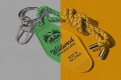 Motel Keychain with Rope Mockup Product Image 4