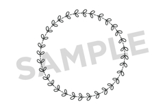 Plant Leaf Wreath Clip Art Set Product Image 6