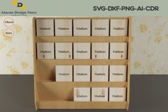 Wooden Earring Card Display Stand / Tiered Shelves Organiser Product Image 2