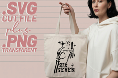 4x Six Seven Skeleton Surf SVG Cut Files Edgy Shirt Design Product Image 4