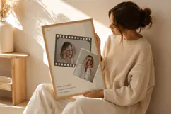 Film Strip Neutral Photo Collage Editable Canva Template Product Image 4