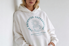 Coffeehouse Whimsical T-Shirt Design Canva &amp; Illustrator Product Image 4