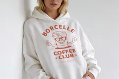 Retro Coffee Club T-Shirt Cartoon Mascot Product Image 4