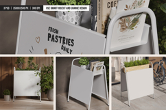 Metal A-Frame Sign with Top Holder Mockup Product Image 4