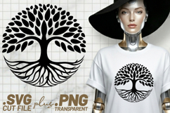4x Trees Of Life Circular Frames Roots Leaves SVGs Cut Files Product Image 4