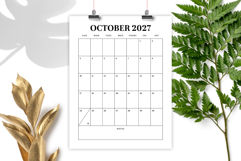 2027 Vertical 8.5x11 Inch Calendar Template Product Image 4